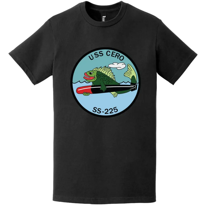 USS Cero (SS-225) Gato-class Submarine Logo T-Shirt Tactically Acquired   