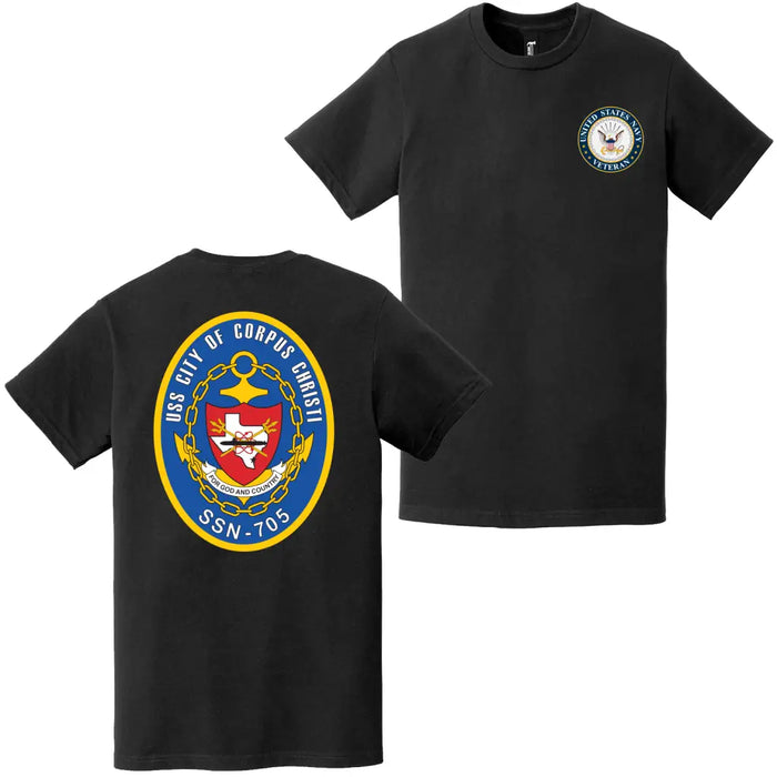 USS City of Corpus Christi (SSN-705) U.S. Navy Veteran T-Shirt Tactically Acquired   