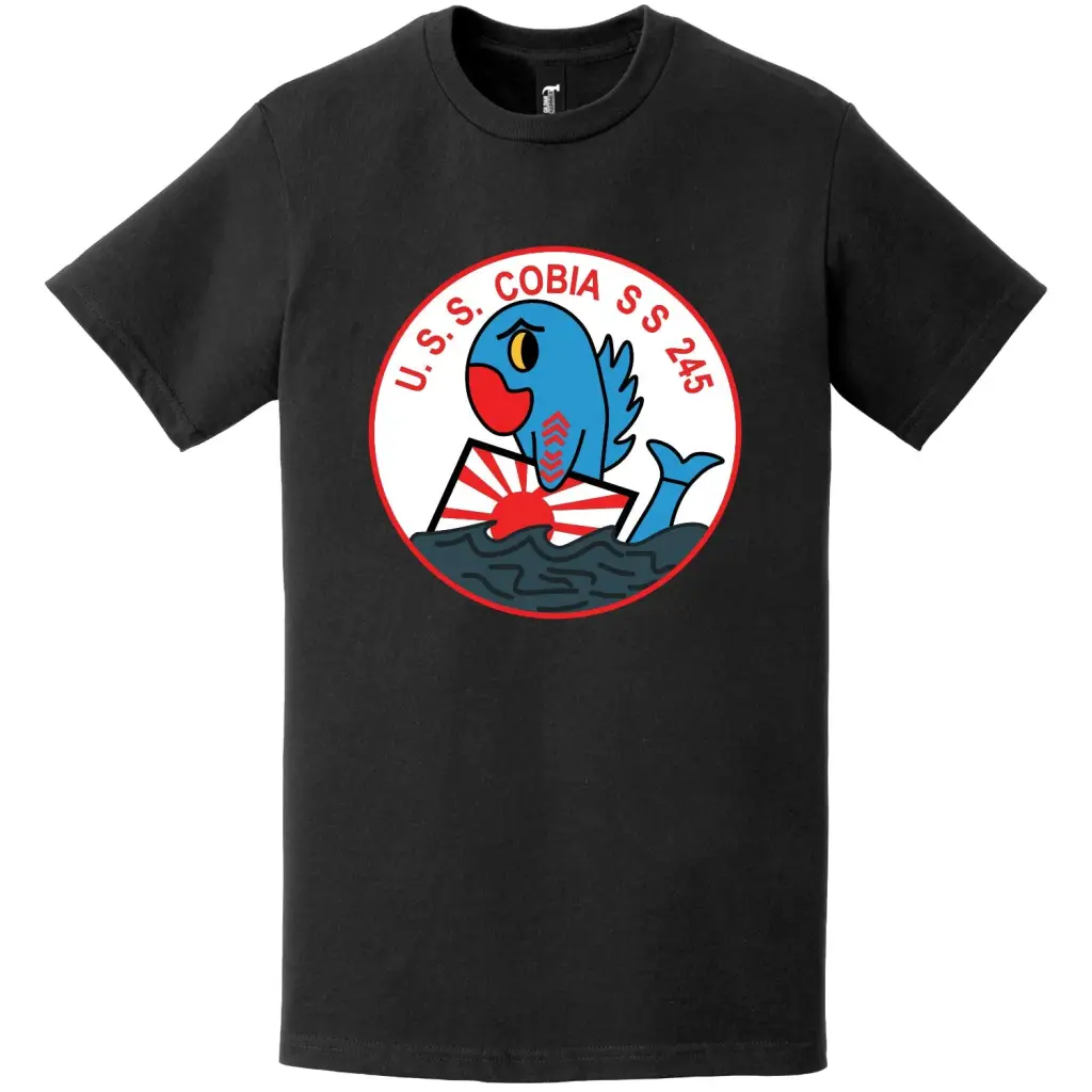USS Cobia (SS-245) Gato-class Submarine Logo T-Shirt Tactically Acquired   