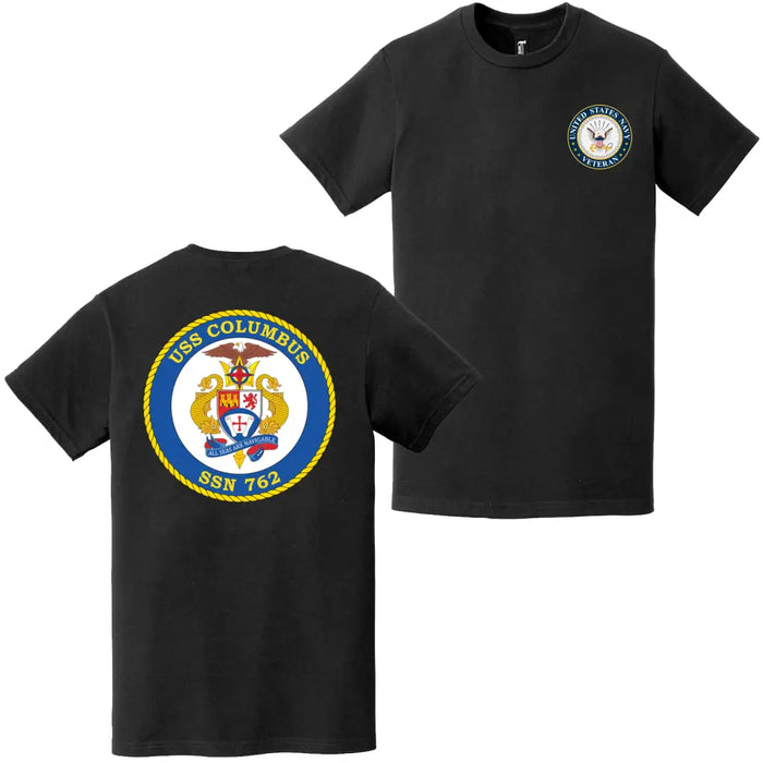 USS Columbus (SSN-762) U.S. Navy Veteran T-Shirt Tactically Acquired   