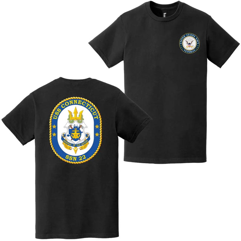 USS Connecticut (SSN-22) U.S. Navy Veteran T-Shirt