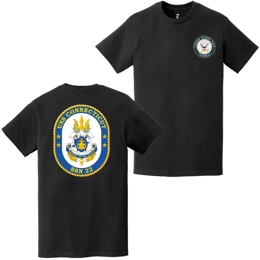 USS Connecticut (SSN-22) U.S. Navy Veteran T-Shirt Tactically Acquired   