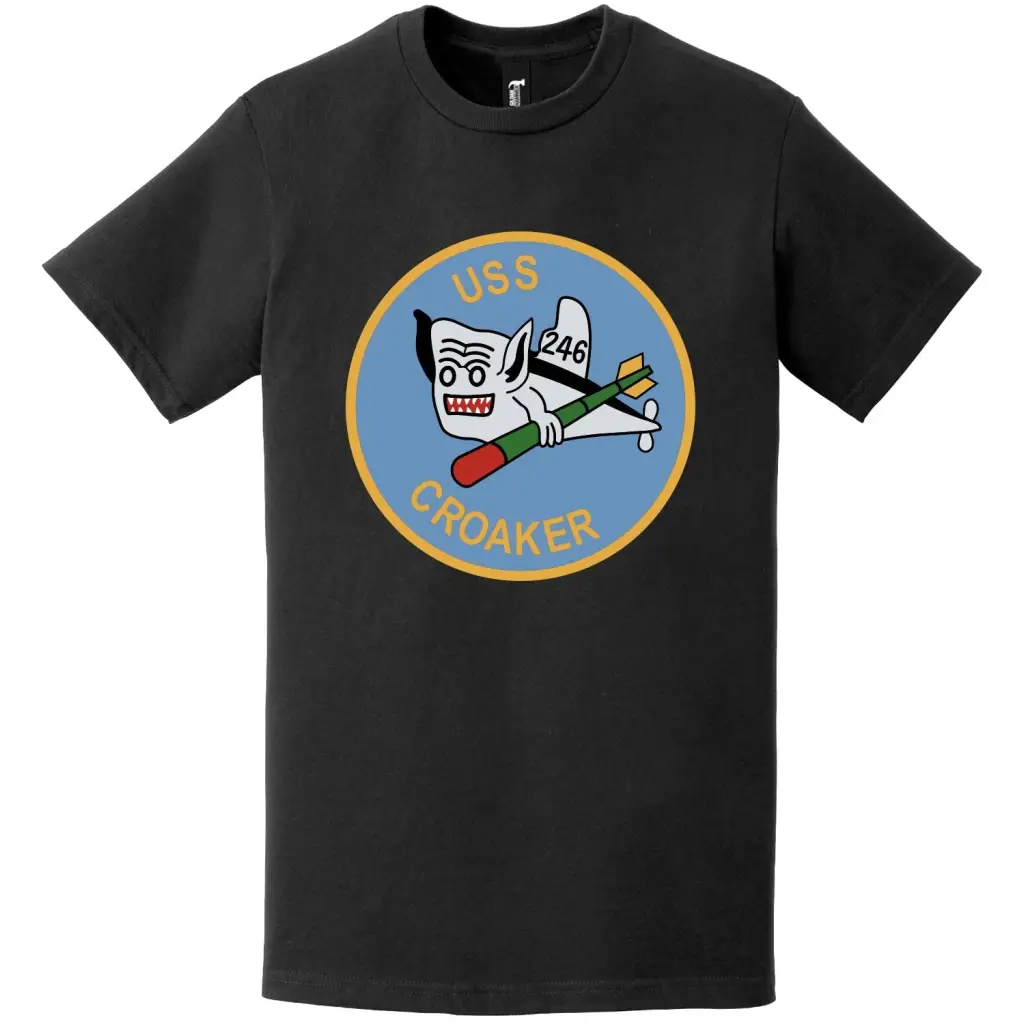 USS Croaker (SS-246) Gato-class Submarine Logo T-Shirt Tactically Acquired   