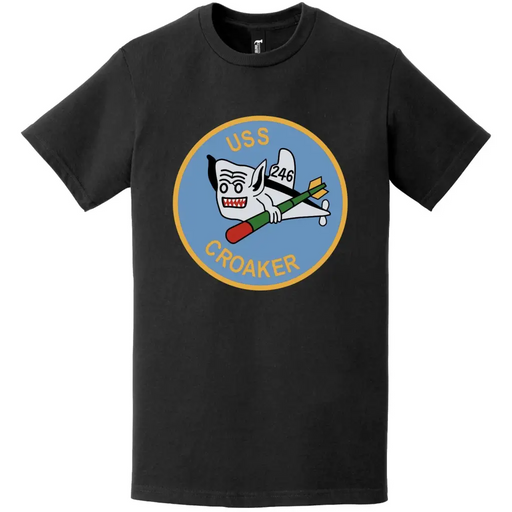 USS Croaker (SS-246) Gato-class Submarine Logo T-Shirt Tactically Acquired   