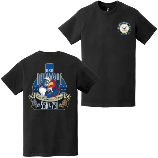 USS Delaware (SSN-791) U.S. Navy Veteran T-Shirt Tactically Acquired   