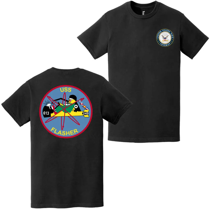 USS Flasher (SSN-613) U.S. Navy Veteran T-Shirt