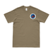 USS Fortify (MSO-446) Logo Left Chest Emblem T-Shirt Tactically Acquired Small Coyote Brown 