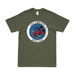 Distressed USS Fortify (MSO-446) Logo Emblem T-Shirt Tactically Acquired Small Military Green 