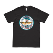 USS Franklin (CV-13) T-Shirt Tactically Acquired Black Distressed Small
