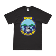 USS Guadalcanal (LPH-7) Emblem T-Shirt Tactically Acquired Black Clean Small