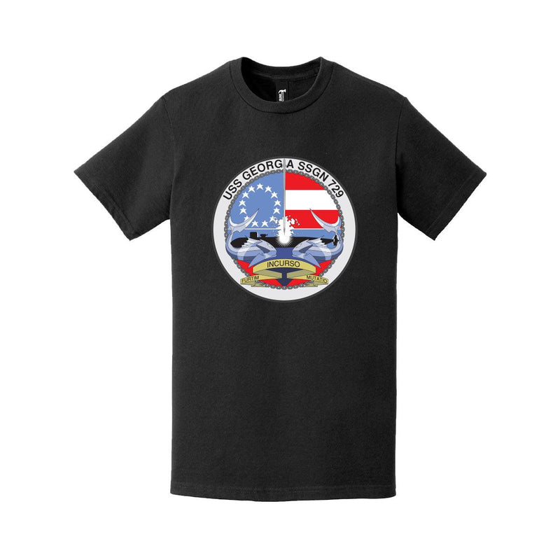 USS Georgia (SSGN-729) Logo Emblem T-Shirt