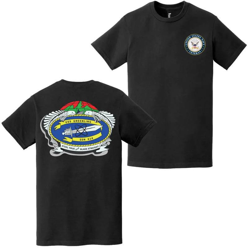USS Greenling (SSN-614) U.S. Navy Veteran T-Shirt