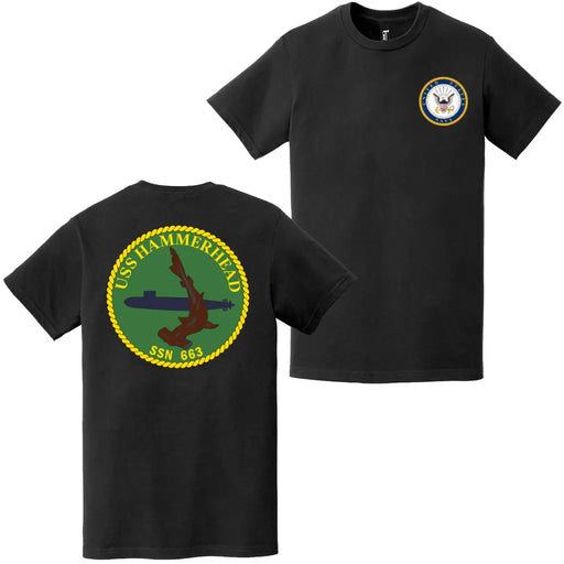 USS Hammerhead (SSN-663) Double-Sided Logo T-Shirt Tactically Acquired   