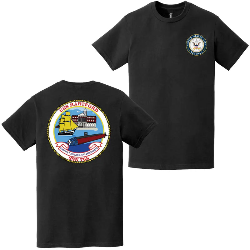 USS Hartford (SSN-768) U.S. Navy Veteran T-Shirt