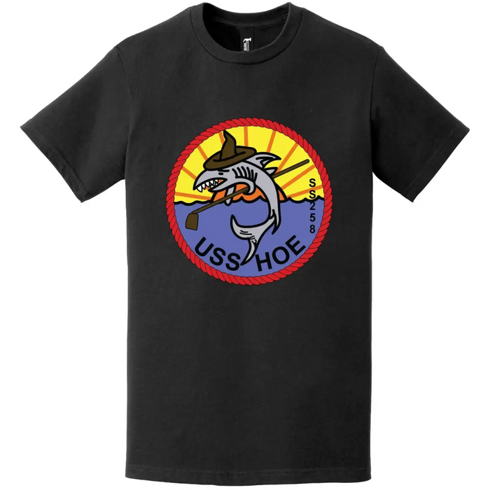 USS Hoe (SS-258) Gato-class Submarine Logo T-Shirt Tactically Acquired   