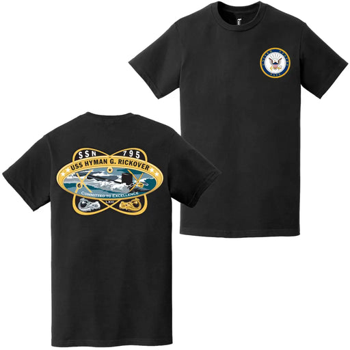 USS Hyman G. Rickover (SSN-795) Double-Sided Logo T-Shirt Tactically Acquired   