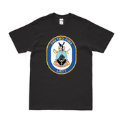 USS Iwo Jima (LHD-7) Emblem T-Shirt Tactically Acquired Black Clean Small