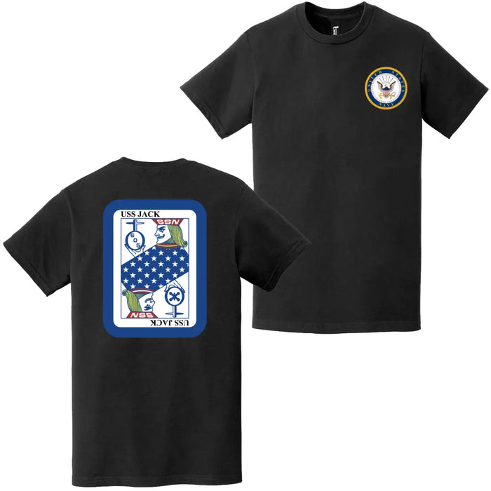 USS Jack (SSN-605) Double-Sided Logo T-Shirt Tactically Acquired   