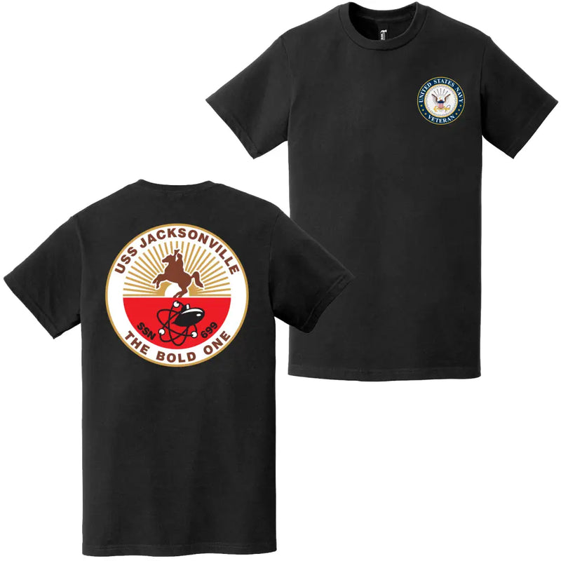 USS Jacksonville (SSN-699) U.S. Navy Veteran T-Shirt