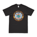 USS James Monroe (SSBN-622) Ballistic-Missile Submarine T-Shirt Tactically Acquired Black Distressed Small