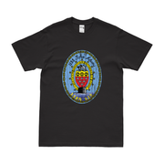 USS John Adams (SSBN-620) Ballistic-Missile Submarine T-Shirt Tactically Acquired Black Distressed Small