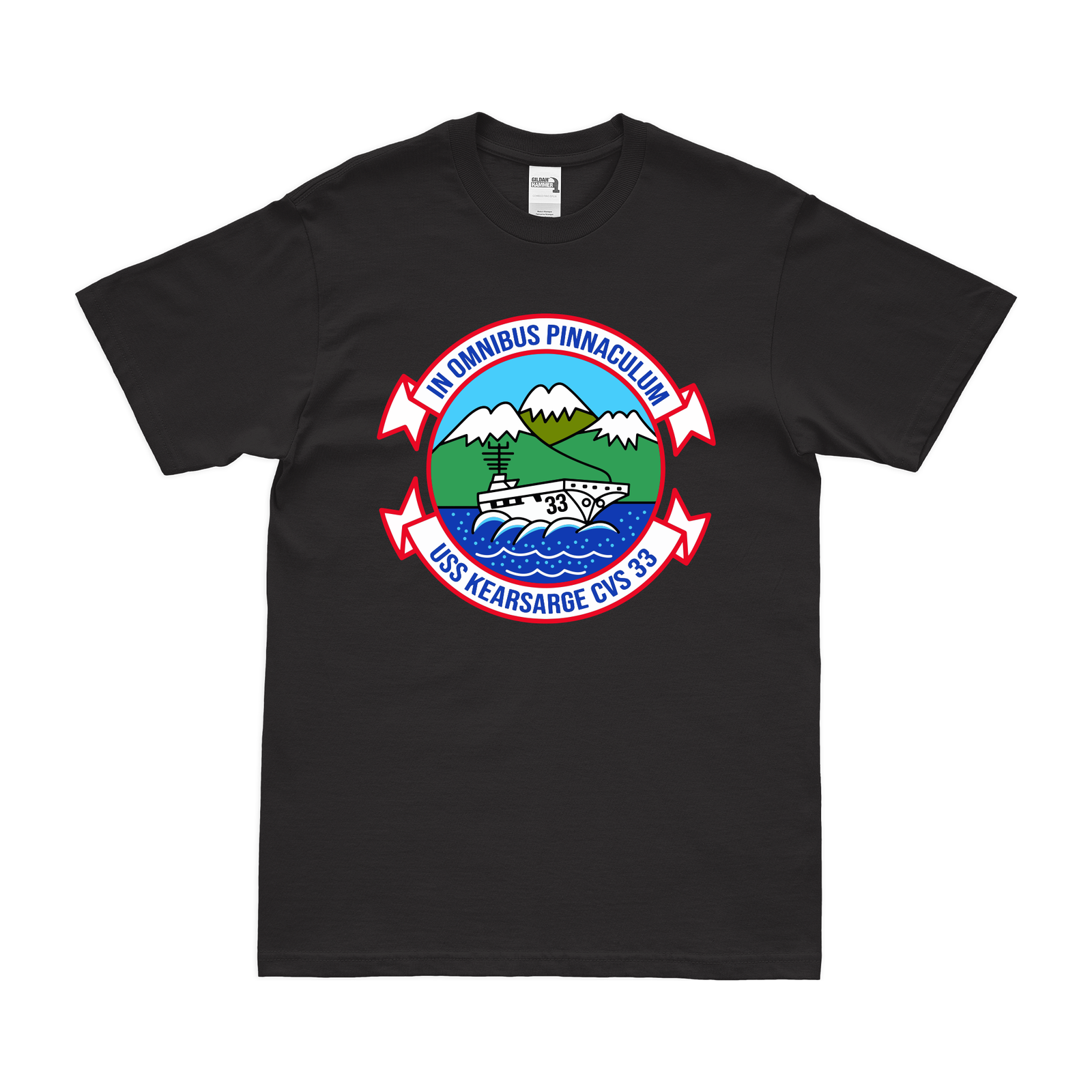 USS Kearsarge (CVS-33) T-Shirt Tactically Acquired Black Clean Small