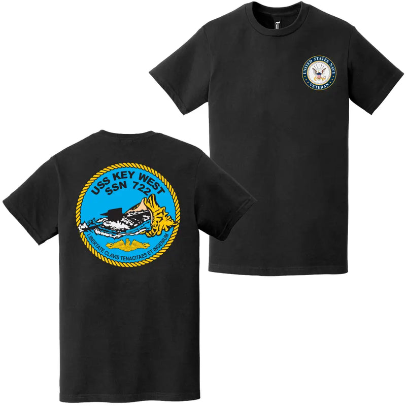 USS Key West (SSN-722) U.S. Navy Veteran T-Shirt
