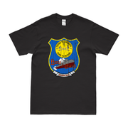 USS Lewis and Clark (SSBN-644) Ballistic-Missile Submarine T-Shirt Tactically Acquired Black Distressed Small