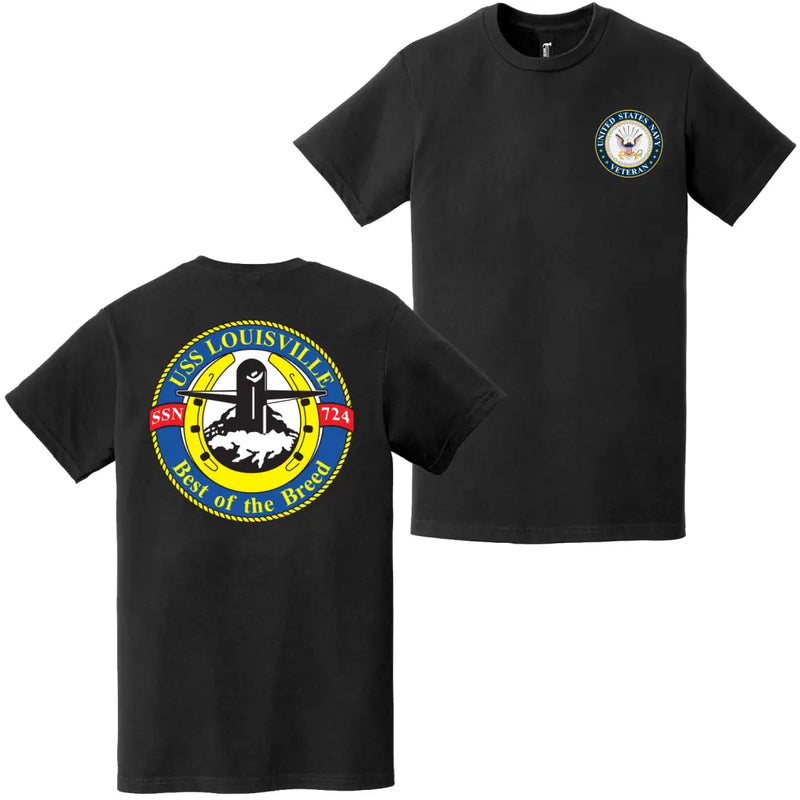 USS Louisville (SSN-724) U.S. Navy Veteran T-Shirt