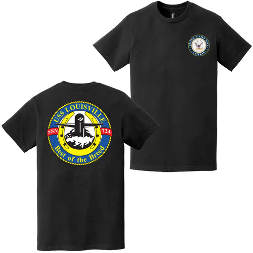 USS Louisville (SSN-724) U.S. Navy Veteran T-Shirt Tactically Acquired   