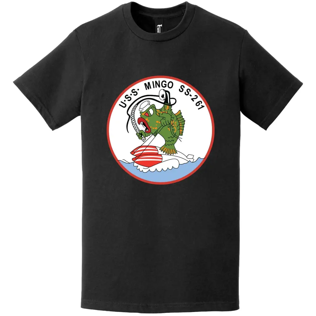 USS Mingo (SS-261) Gato-class Submarine Logo T-Shirt Tactically Acquired   