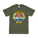 USS Nassau (LHA-4) Emblem T-Shirt Tactically Acquired Military Green Distressed Small