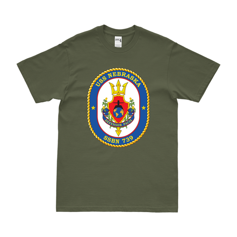 USS Nebraska (SSBN-739) Ballistic-Missile Submarine T-Shirt