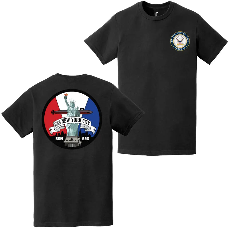 USS New York City (SSN-696) U.S. Navy Veteran T-Shirt