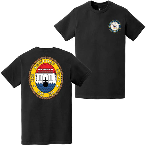 USS Newport News (SSN-750) U.S. Navy Veteran T-Shirt Tactically Acquired   