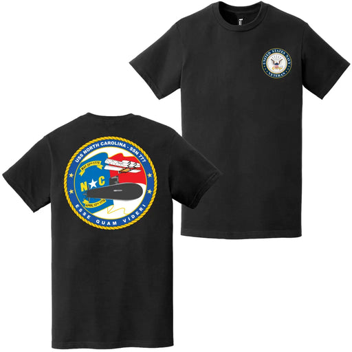 USS North Carolina (SSN-777) U.S. Navy Veteran T-Shirt Tactically Acquired   