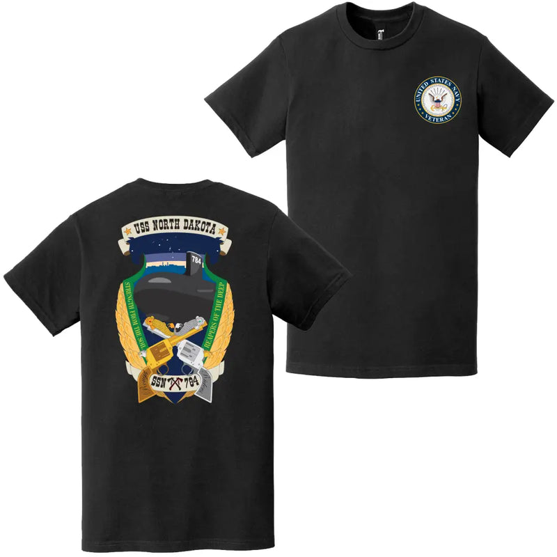 USS North Dakota (SSN-784) U.S. Navy Veteran T-Shirt