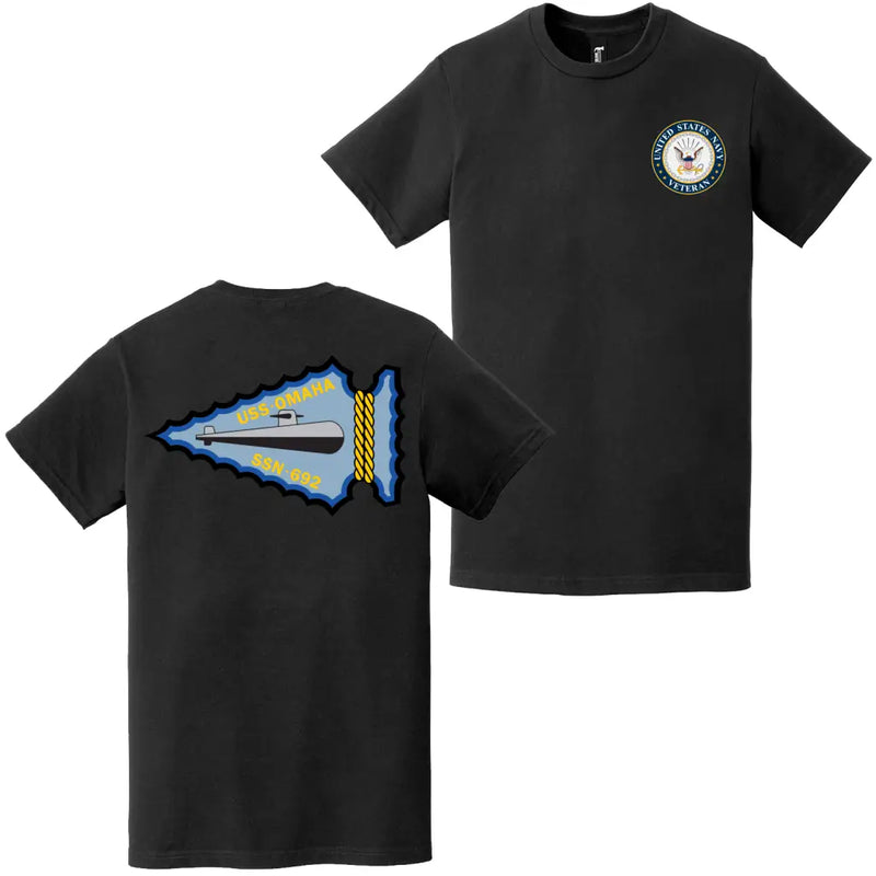USS Omaha (SSN-692) U.S. Navy Veteran T-Shirt