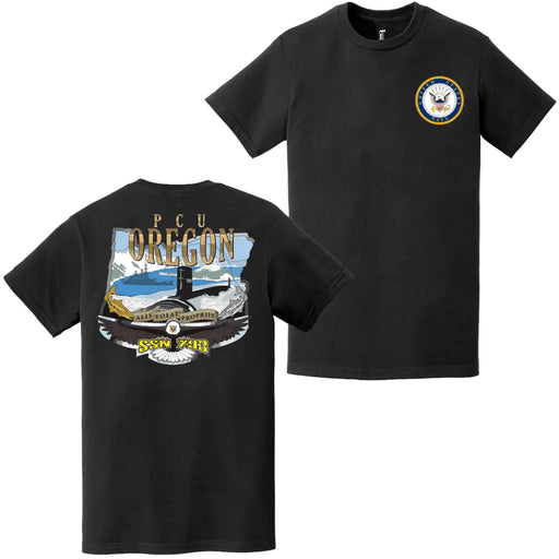 USS Oregon (SSN-793) Double-Sided Logo T-Shirt Tactically Acquired   