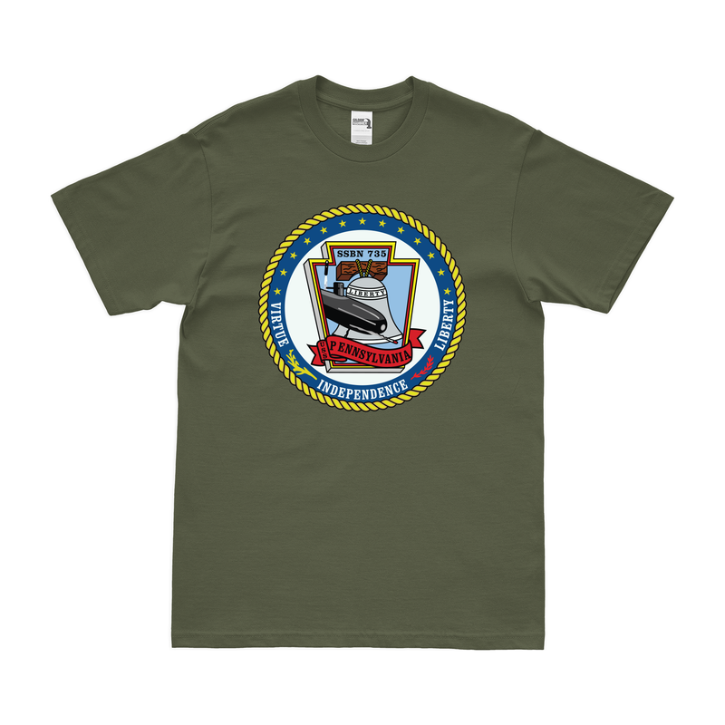 USS Pennsylvania (SSBN-735) Ballistic-Missile Submarine T-Shirt