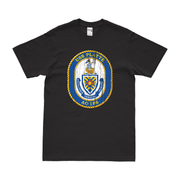 USS Platte (AO-186) T-Shirt Tactically Acquired Black Distressed Small