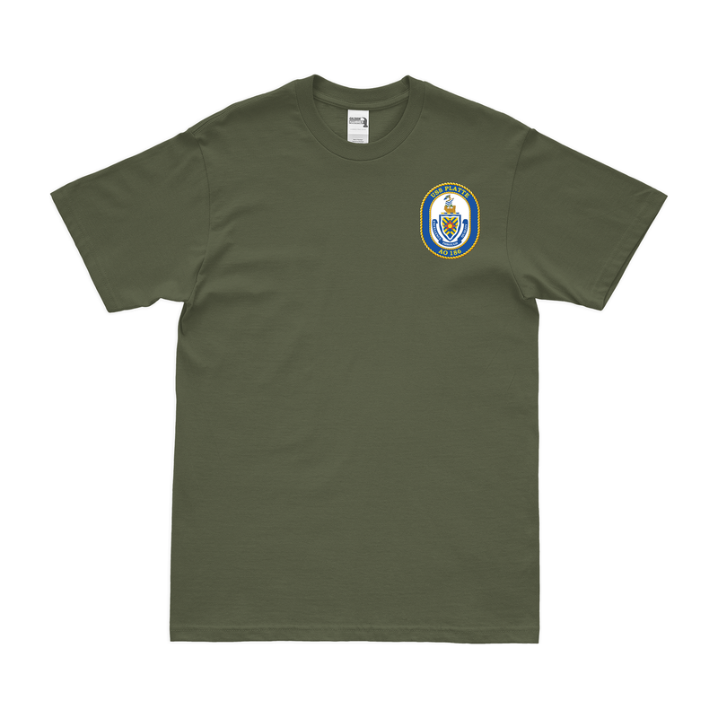 USS Platte (AO-186) Left Chest Emblem T-Shirt