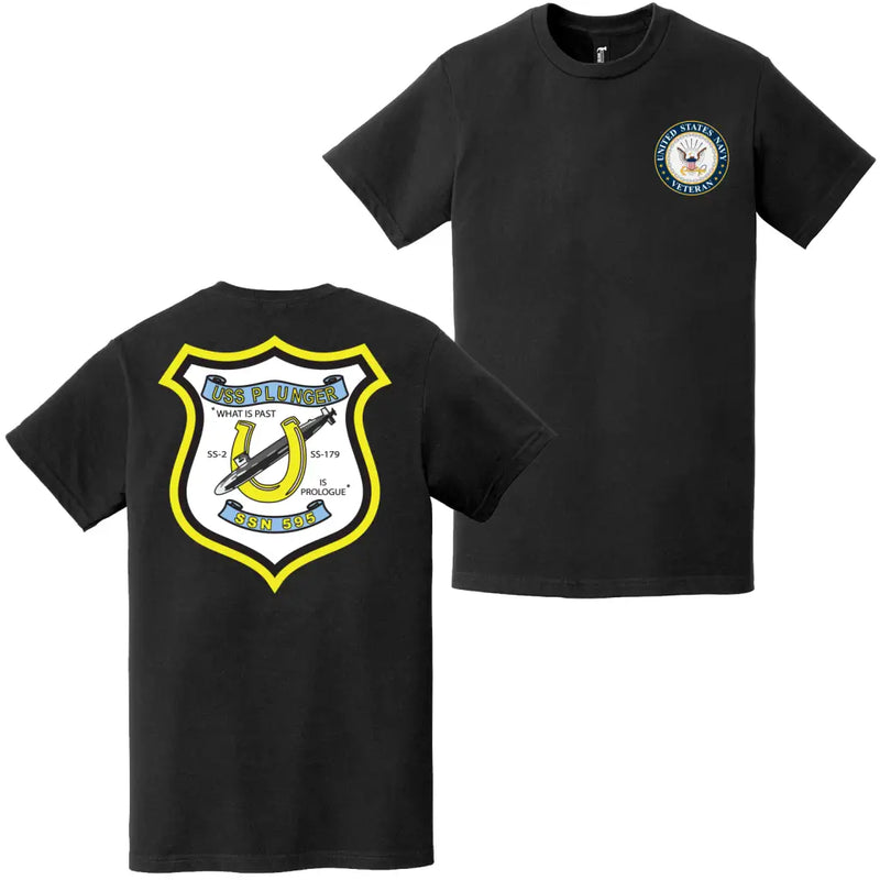 USS Plunger (SSN-595) U.S. Navy Veteran T-Shirt
