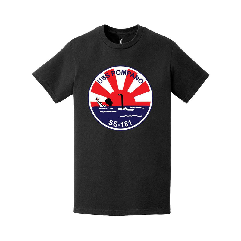 USS Pompano (SS-181) Submarine Logo T-Shirt
