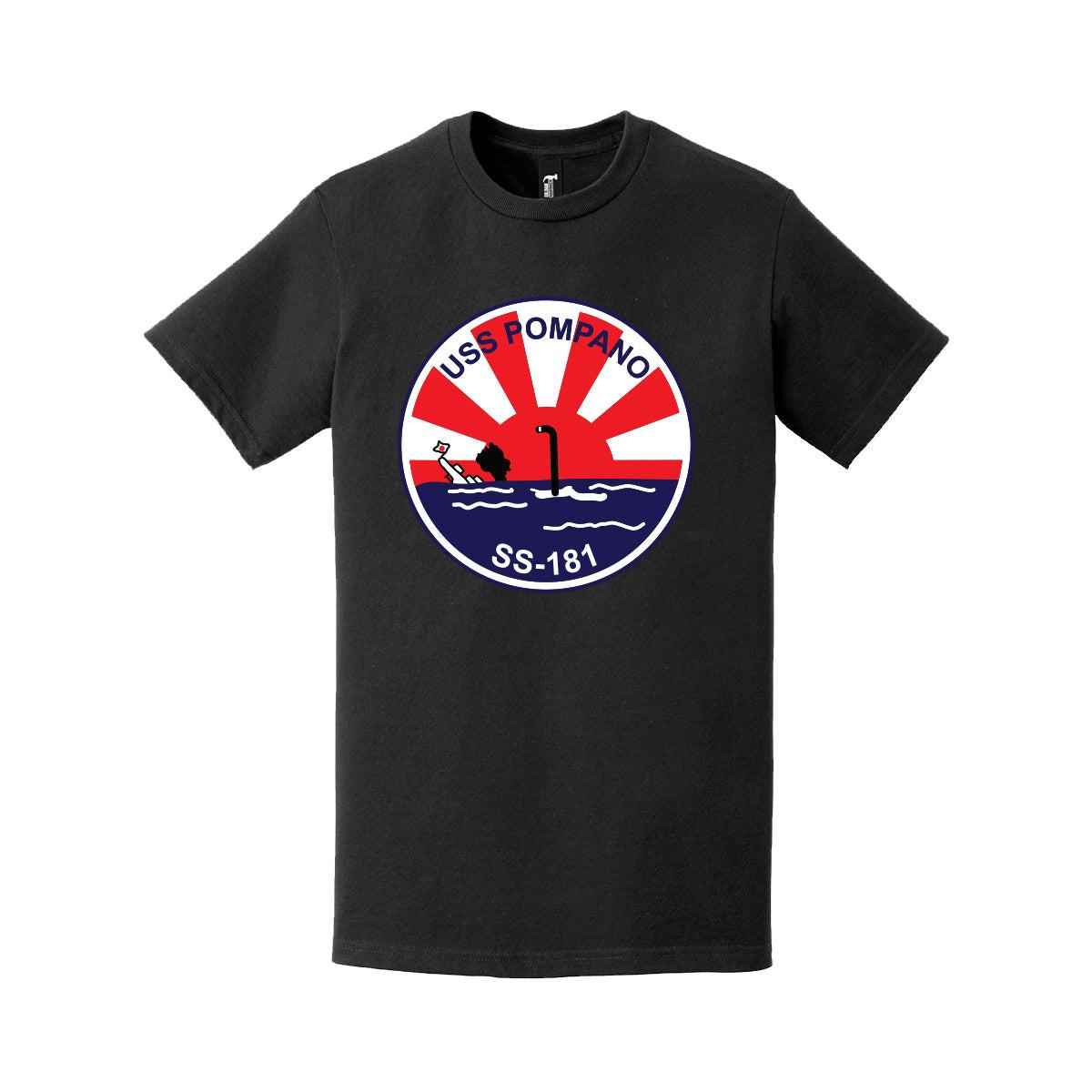 USS Pompano (SS-181) Submarine Logo T-Shirt Tactically Acquired   
