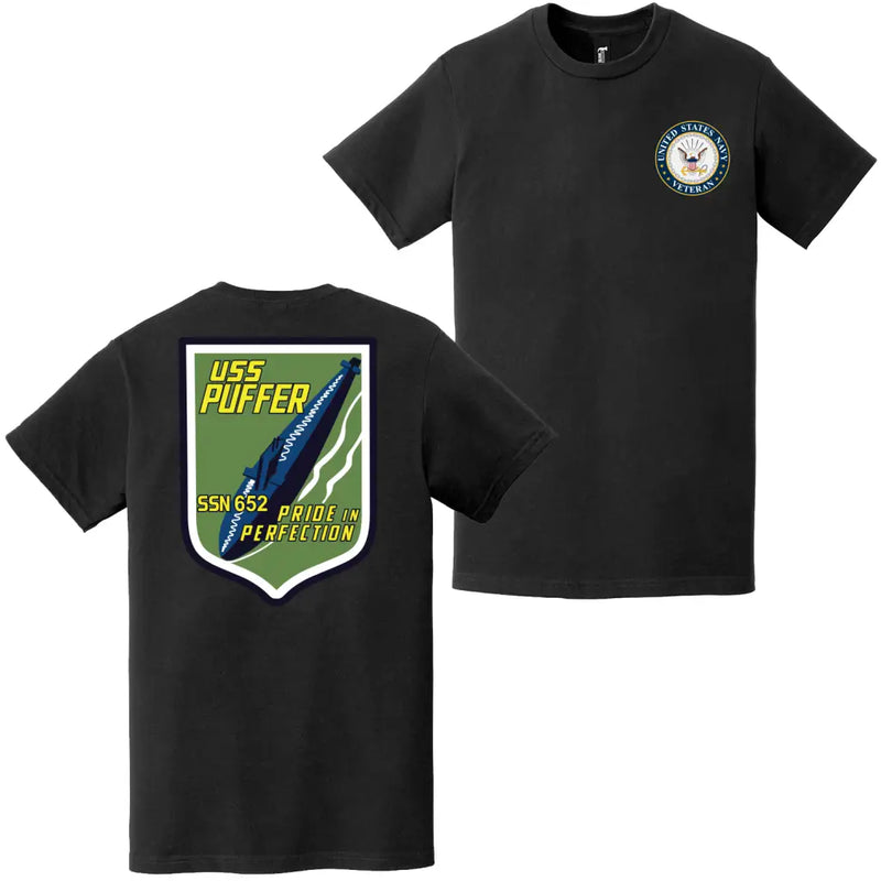 USS Puffer (SSN-652) U.S. Navy Veteran T-Shirt