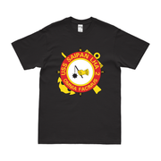USS Saipan (LHA-2) Emblem T-Shirt Tactically Acquired Black Clean Small