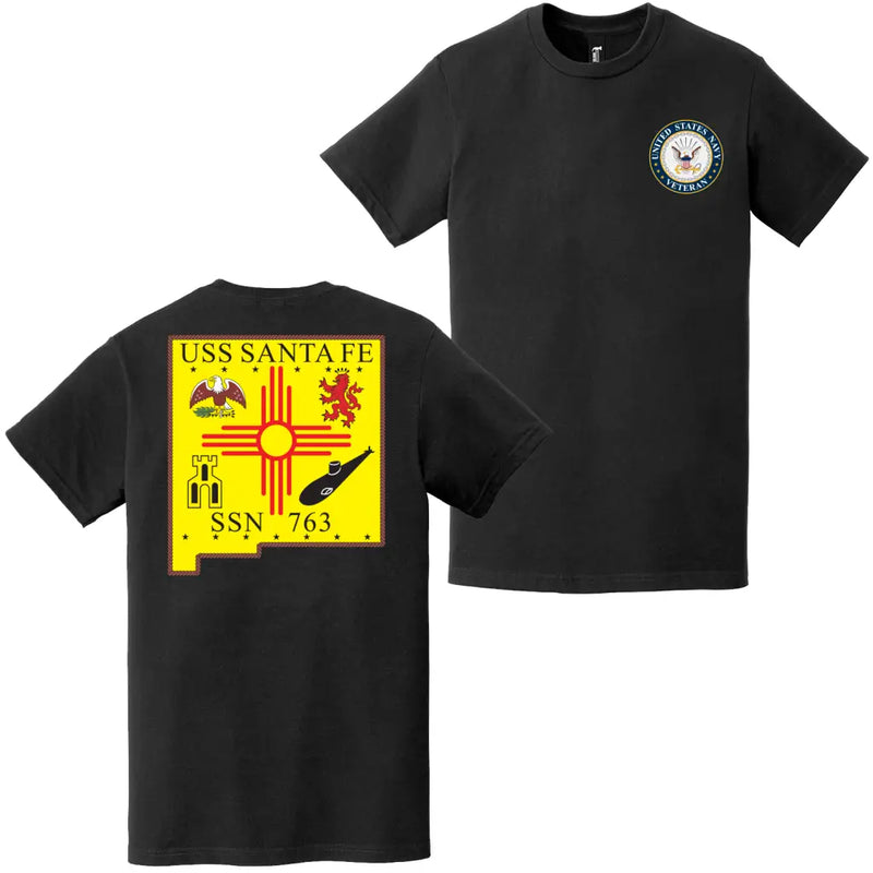 USS Santa Fe (SSN-763) U.S. Navy Veteran T-Shirt