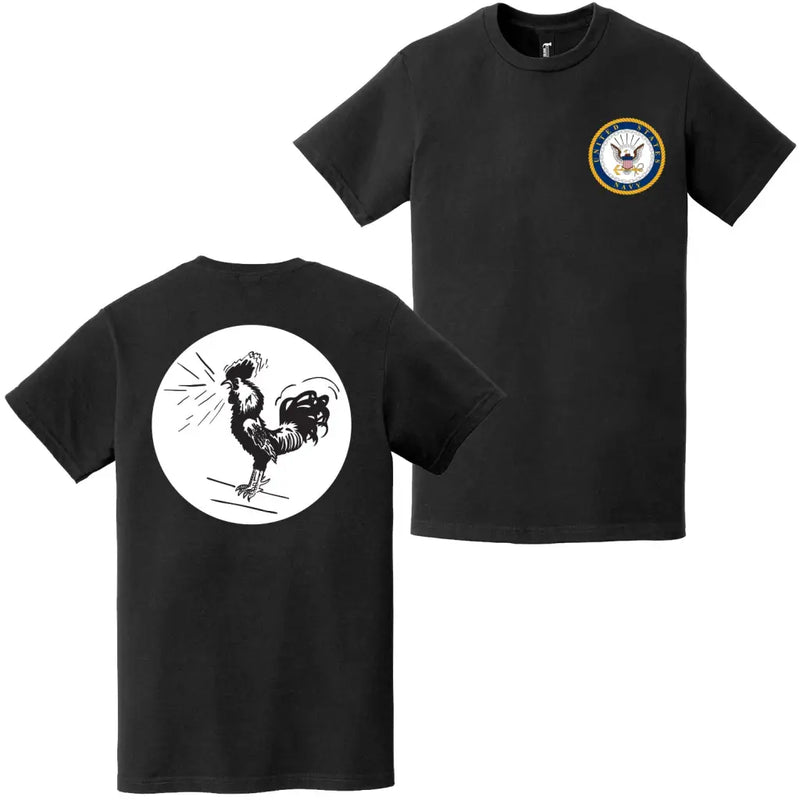 Double-Sided USS Saratoga (CV-3) Navy Emblem T-Shirt