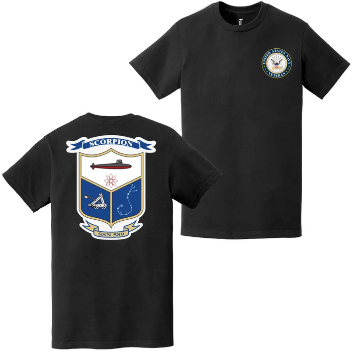 USS Scorpion (SSN-589) U.S. Navy Veteran T-Shirt Tactically Acquired   